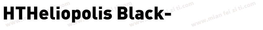 HTHeliopolis Black字体转换